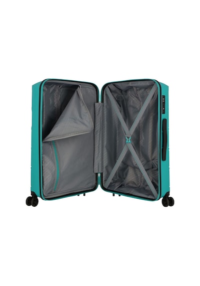 American Tourister Summer Splash 3'lü Valiz Seti, Tsa Kilitli, 4 Tekerlekli Turkuaz