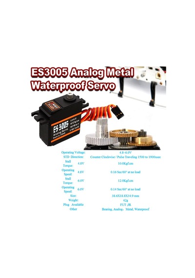 Emax Es3005 Servo Motor Metal Analog Servo 42gr Su Geçirmez