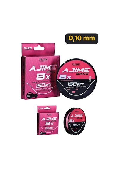 Fujin Ajime Braid 8x 150mt Pink İp Misina 0,10 mm