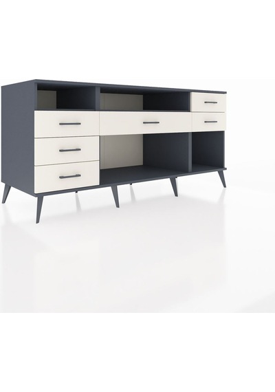 Kronos Konsol 2 Raflı 6 Çekmeceli 176x59x83 Antrasit-antrasit/aytaşı Antrasit/aytaşı Kronos Konsol 2 Raflı 6 Çekmeceli 176x59x83 Antrasit-antrasit/aytaşı Antrasit/aytaşı