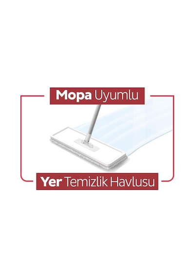 Sleepy Easy Clean Kiraz Çiçeği Mopa Uyumlu Yer Temizlik Havlusu&mendili 6x20 120 Yaprak Beyaz