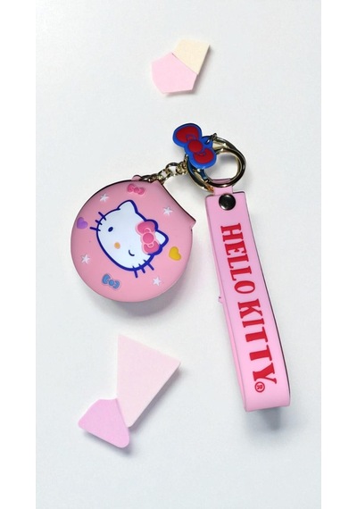 Hello Kitty Temalı Sevimli Aynalı Anahtarlık Ve Çanta Aksesuar