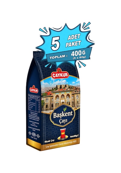 Elekaltı Başkent Çayı 80 Gr. Beşli Paket