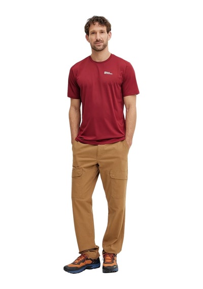 Jack Wolfskın Jack Wolfskin Delgami S S Erkek Kırmızı Tişört 2511 Bordo