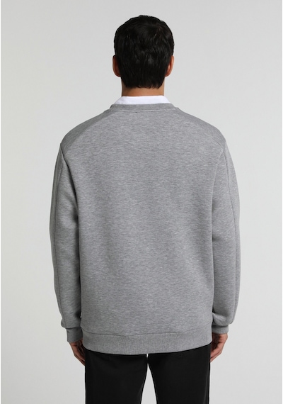 Colin's Colins Relaxed Fit Yuvarlak Yaka Düz Erkek Gri Sweatshirt Cl1081230 Q1.v2 Mga Gri Melanj