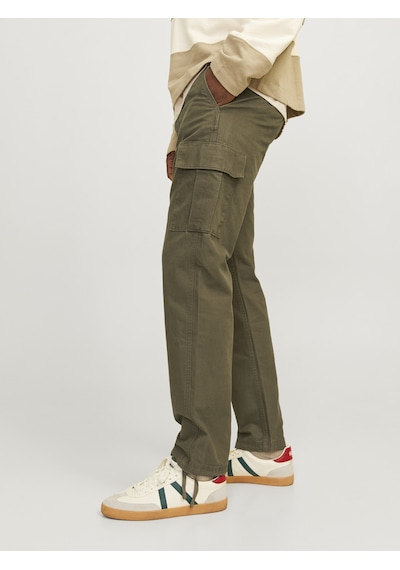 Jack & Jones Erkek Pamuklu Kargo Pantolon - Kane - 12258150 Yeşil