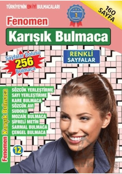 Fenomen Karışık Bulmaca 12 Maxi Yayıncılık Ciltli