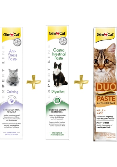 Gimcats 50 G + Gastro 50 G + Peynir Malt Kedi Macun 50 G