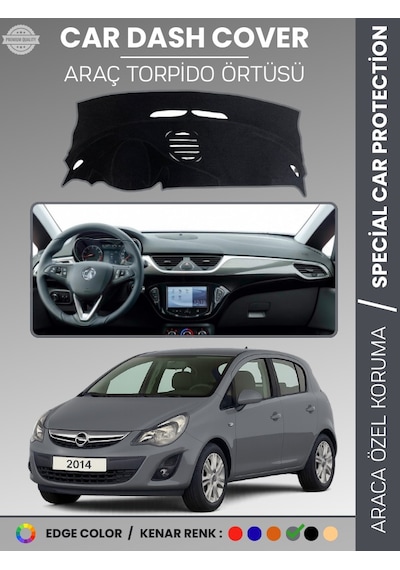 Opel Corsa E 2013-2019 Torpido Örtüsü Ön Göğüs Koruma Torpido Koruma Tam Uyum Çatlamayı Önler - 340 Stiloto