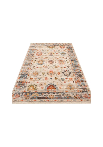 Hoom Rugs Petra 19 Bej Multy Makine Halısı Mavi