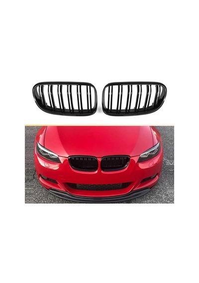 Bmw 3 Serısı E92 2010-2013 M3 Böbrek Cıft Cızgı Panjur Pıano Bl