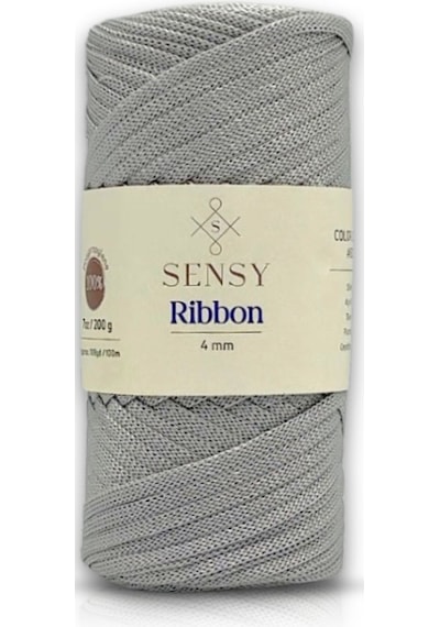 Premium Ribbon Polyester Makrome Ip 200 Gr Ribbon Makrome Ipi Ribon Ip Açık Gri