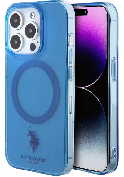 Apple iPhone Uyumlu 15 Pro Max Kılıf U.s. Polo Assn.  Lisanslı M-safe Şarj Özellikli Transparan Tasa Çok Renkli