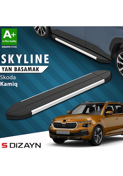 S-dizayn Skoda Kamiq Skyline Aluminyum Yan Basamak 183 Cm 2019 Üzeri A+ Kalite