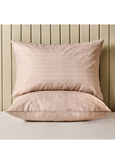 Soft Tanura Kolay Ütülenir 2'li Yastık Kılıfı - Bej - 50x70 Cm Çok Renkli
