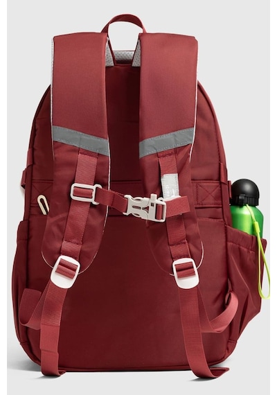 Unisex Okul Sırt Gezi Kamp Günlük Öğrenci Sırt Okul Çantası 2466 Siyah Bordo