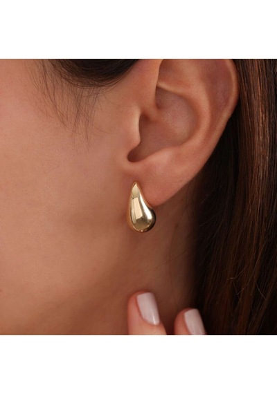 Sembol Gold Altın Drop Küpe 1.8 Cm