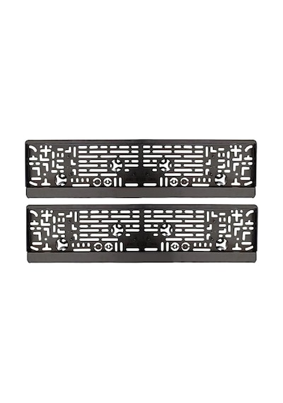 Aee Çıtçıtlı Plakalık 2 Li Set Takmatik Oto Plaka Tutucu, Standart Araç Plaka Çerçevesi Siyah 90704329