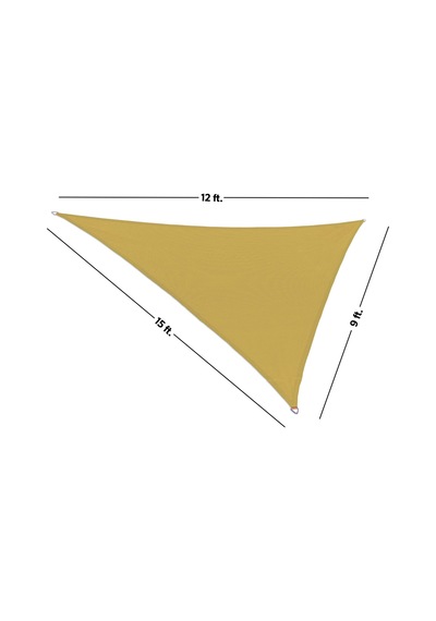 15' X 12' X 9' Coolhaven Gölge Yelken, Sağ Üçgen - Sahra Açık Bej