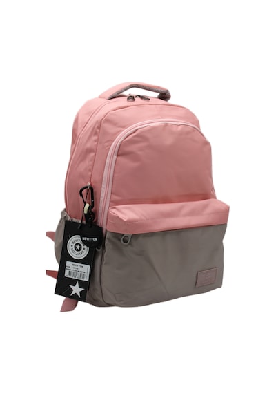 Pudra Vizon Unisex Okul Çantası Su Geçirmez Kumaş Unisex Okul Sırt Çantası 2200 Pembe