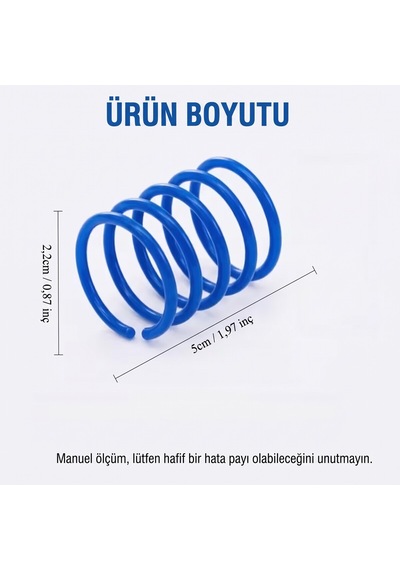 Bakgelal Renkli Spiral Yay Kedi Oyuncağı Seti 4'lü - Esnek Hareketli Eğlenceli Kedi Yay Oyun Seti - 9030911011810