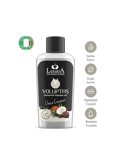 İntimateline Voluptas H.cevizi - Çikolata Aromalı Isıtıcı 100 Ml Masaj Jeli