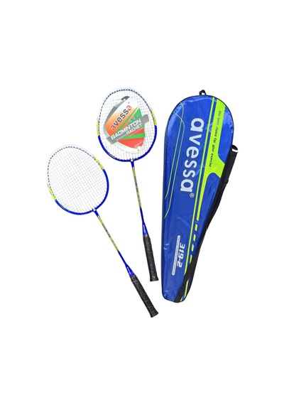Premium 319-2 Tek Parça Badmington Raket Set Çift Açık Hava Hobi Bahçe Oyunu