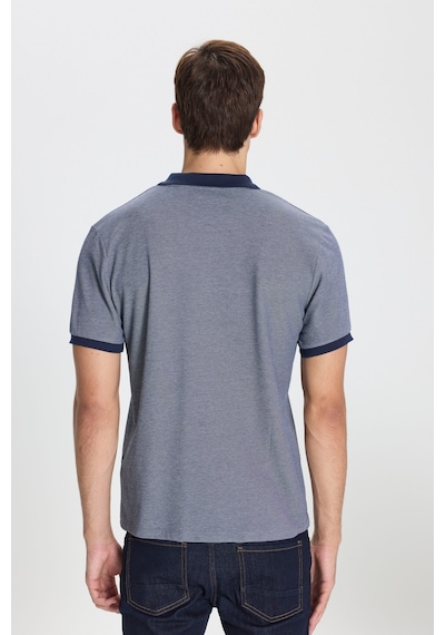 Ac&Co / Altınyıldız Classics Erkek Lacı Beyaz Pamuklu Slim Fit Dar Kesim Polo Yaka Tişört