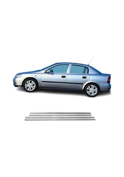 Opel Astra G Sedan Krom Cam Çıtası 4parça 2001-2009 Arası P.çelik