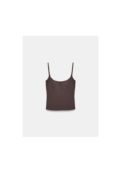 Dilvin 21200 Bra-free Askılı Top Koyu Kahve
