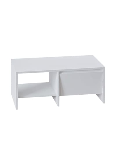 Laris Kapaklı Orta Sehpa 90 Cm Modern Tasarım Beyaz