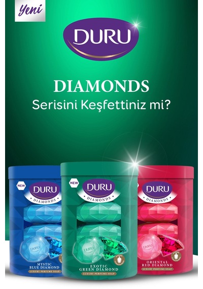 Duru Exotic Green Diamond Güzellik Sabunu 4 x 360 G