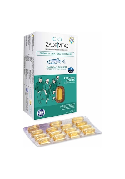 Zade Vital Omega 3 Balık Yağı 900 Mg Yetişkinler Için 30 Kapsül