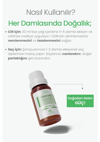 Tala Biberiye Uçucu Yağı %100 Saf Ve Doğal 10 ML