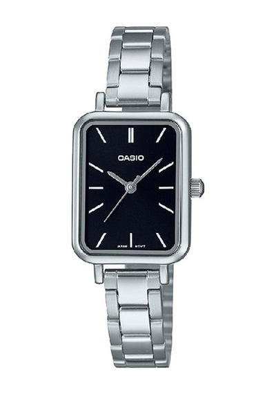Casio Ltp-v009d-1eudf Quartz Çelik Gri Siyah Kadran 21 Mm Kadın Kol Saati