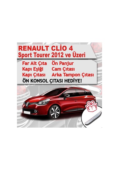 Renault Clio 4 Sport Tourer Avantajlı Krom Set 6 Ürün 2012 Üzeri N11.1993