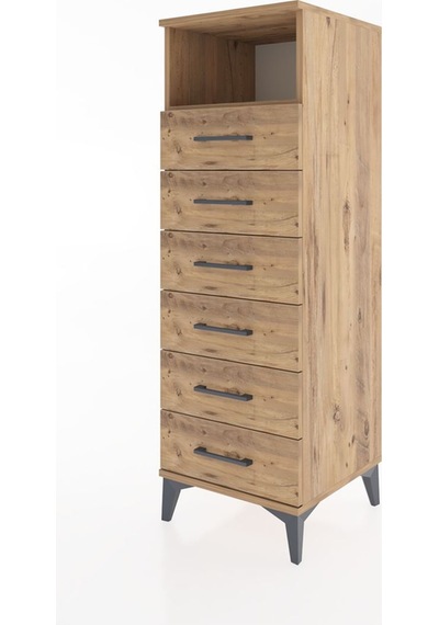 Hyperion Dolap Tek Raflı 6 Çekmeceli 44x44x134 Çam-çam Çam Hyperion Dolap Tek Raflı 6 Çekmeceli 44x44x134 Çam-çam Çam