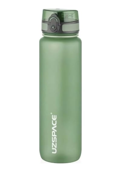 Tr Uzspace Büyük Boy Suluk - 1000 Ml Soft-touch Tritan Renkli Matara Yeşil Diğer