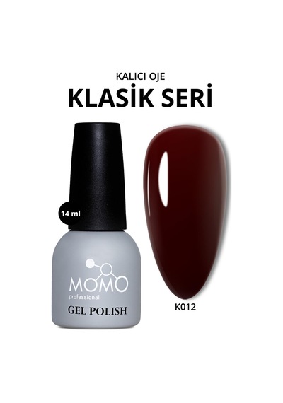 Momo Professional Kalıcı Oje K012 Burgundy 14 Ml