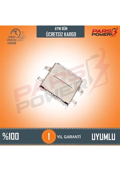 Lenovo Uyumlu ThinkPad E490 20N8S07800 Type-C Adaptör Şarj Soketi - Dc Power Jack (Pars Power) 732580