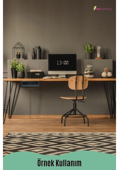 Gizli Çekmece Organizer Masa Altı Saklama Kabı Siyah Renk Model 3 8683400402562
