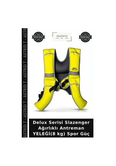 Delux Serisi Slazenger Ağırlıklı Antreman Yeleği 8 Kg Spor Güç Belirtilmemiş