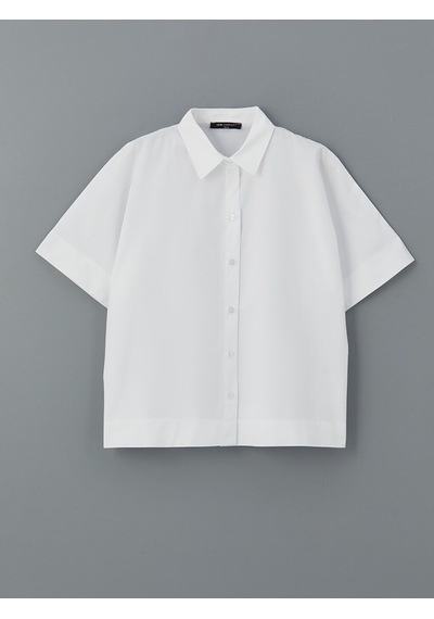 Lcw Comfort Beyaz Oversize Poplin Kadın Gömlek