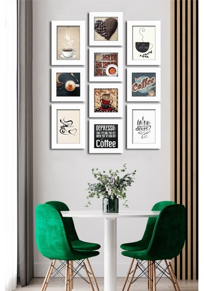 10 Parçalı Çerçeve Görünümlü Mdf Tablo Seti Flm165 Çok Renkli - 713607768 Çok Renkli