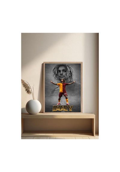 Sacha Boey Poster Tek Parça Doğal Ahşap Çerçeveli Tablo Çok Renkli - 842067418 Çok Renkli
