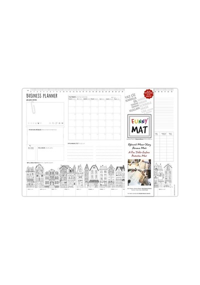 Funny Mat - Çalışma Masam Business Planer - Küçük Boy - 33,5x48cm - Rxlu-587006