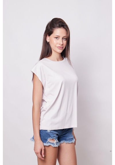 Jument Şık Likralı Span Kumaş Kolsuz Geniş Sıfır Yaka Düşük Omuzlu Basic Tshirt Bluz-şampaya Şampanya Jument Şık Likralı Span Kumaş Kolsuz Geniş Sıfır Yaka Düşük Omuzlu Basic Tshirt Bluz-şampaya Şampanya