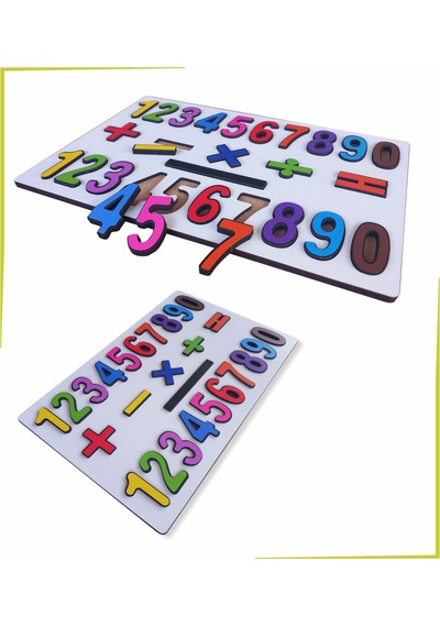 Ahşap Sayılar Puzzle