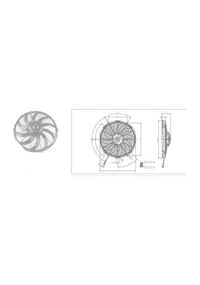 12v Aksiyel Fan 12'' Komple Yassı Helis İnce Emici Kormas 5702112120001