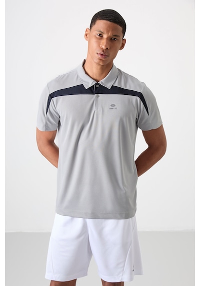 Tommy Life Gri Polyester Nefes Alan Dokulu İnce Esnek Standart Fit Polo Yaka Erkek Performans T-shirt - 88392 Gri Tommy Life Gri Polyester Nefes Alan Dokulu İnce Esnek Standart Fit Polo Yaka Erkek Performans T-shirt - 88392 Gri